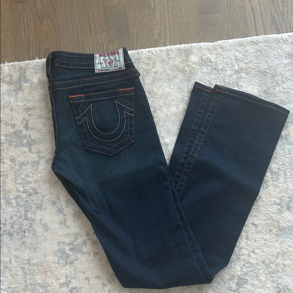True Religion Women's “Johnny” Dark Blue Jeans